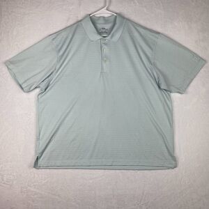 PGA Tour Polo Shirt Mens XXL 2XL Striped Short Sleeve Golf Casual Short Sleeve